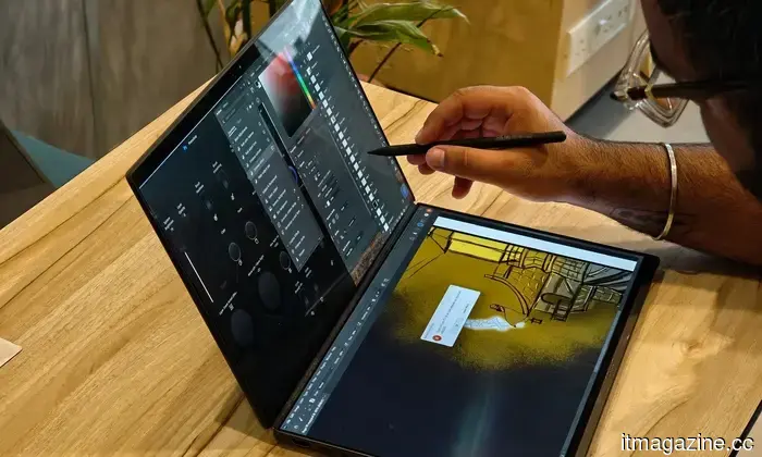I utilized ASUS' dual-screen laptop as a mobile creative hub, and my desktop PC began to gather dust.