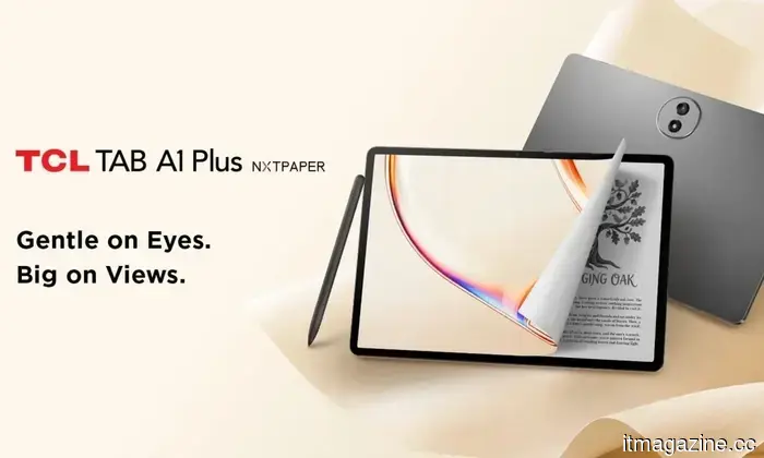 TCL has just updated the Tab A1 Plus by incorporating its NXTPAPER technology and a larger battery.