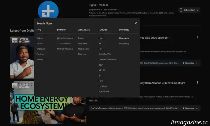 YouTube now allows you to filter search results to display only Shorts.