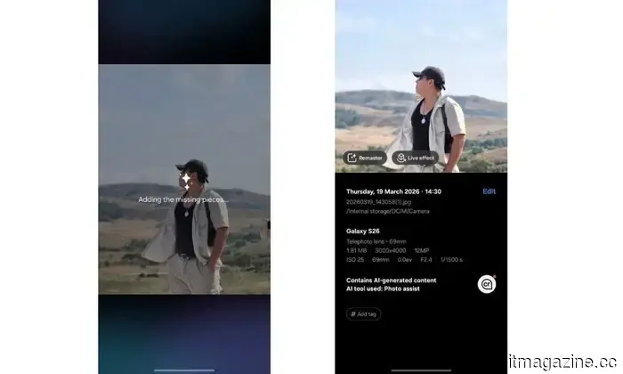 I tested the AI editing tools on my Galaxy S26, and it completely amazed me.