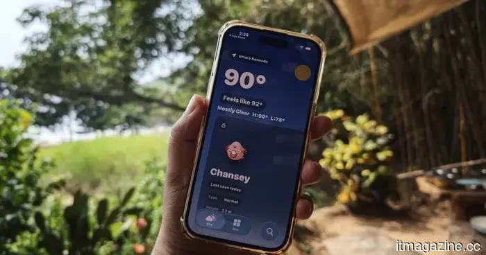 I used this weather app inspired by Pokémon, and now checking the weather feels like searching for entries in a Pokédex.