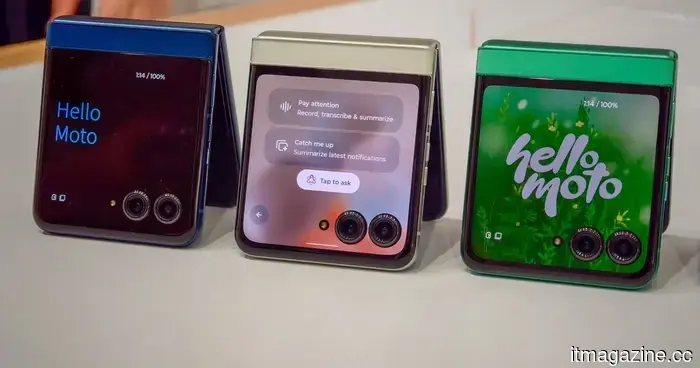 Motorola announces the launch date for a new line of Razr foldable phones.