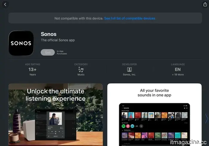 L'app Sonos è improvvisamente scomparsa dall'App Store di Apple, e nessuno sapeva davvero perché.