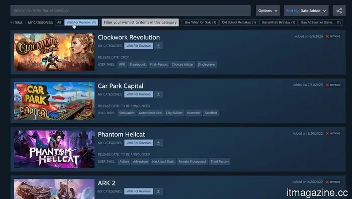 Valve has recently implemented a significant quality-of-life improvement for Steam wishlists and gifting.