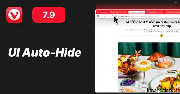 The Vivaldi browser introduces a customizable immersive mode that I wish Safari or Chrome would provide.