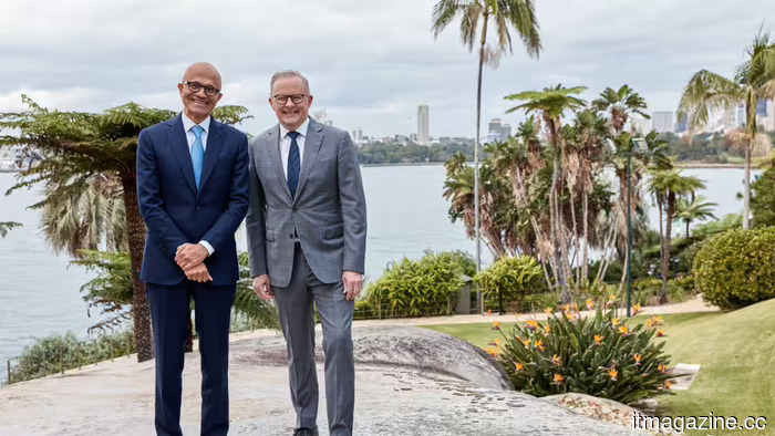 Microsoft pledges A$25 billion to Australia by the year 2029.
