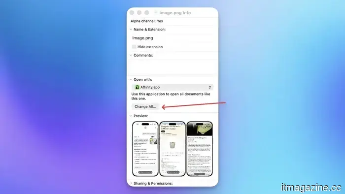 How to modify the default applications on a Mac