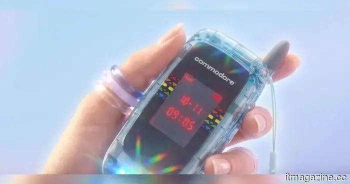 The Commodore flip phone operates on Android apps, but its nostalgic design is what will persuade you to purchase it.