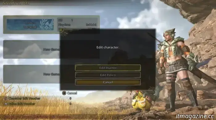 How to obtain and utilize character edit vouchers in Monster Hunter Wilds.