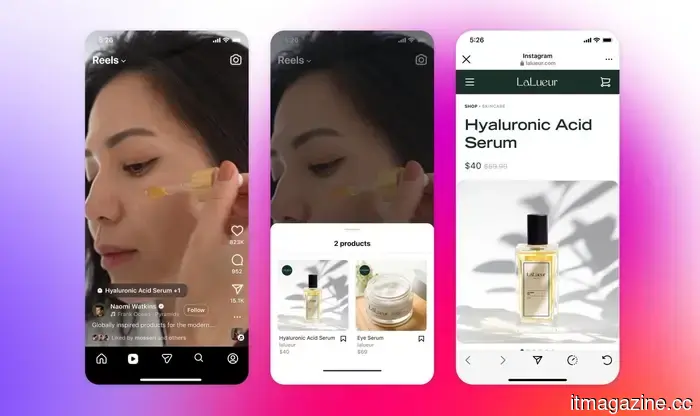 You’re going to encounter a wave of product suggestions on Instagram and Facebook.
