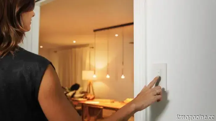 Eve unveils its initial smart light switch featuring dimmer capabilities.