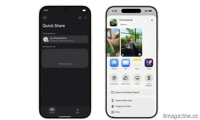 Tu teléfono Android está recibiendo un truco de compartir al tocar estilo AirDrop.
