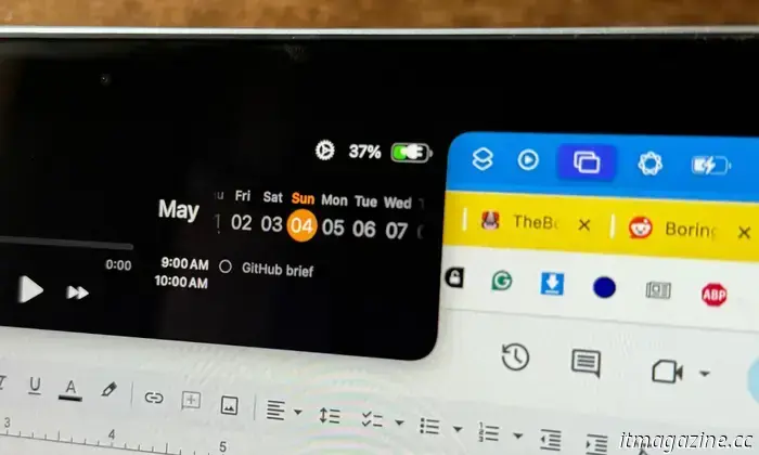 Я не фанат MacBook notch, поэтому превратил его в центр активного отдыха