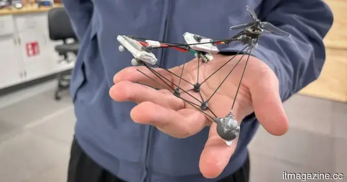 Questo drone rotante si nasconde in bella vista utilizzando un'illusione ottica.