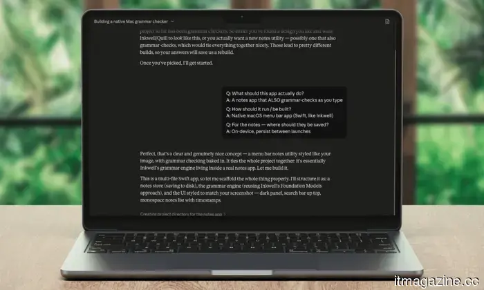 I created an offline alternative to Grammarly and transformed it into a Mac application without writing any code.