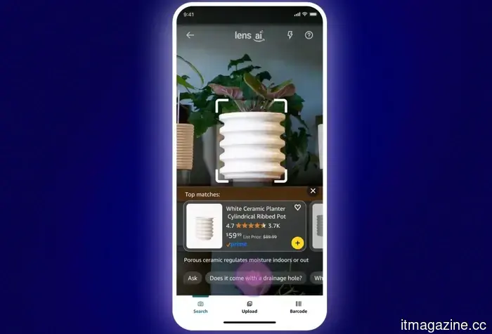 Amazon's newest visual search update incorporates Lens Live and the Circle feature into your app's search functionality.