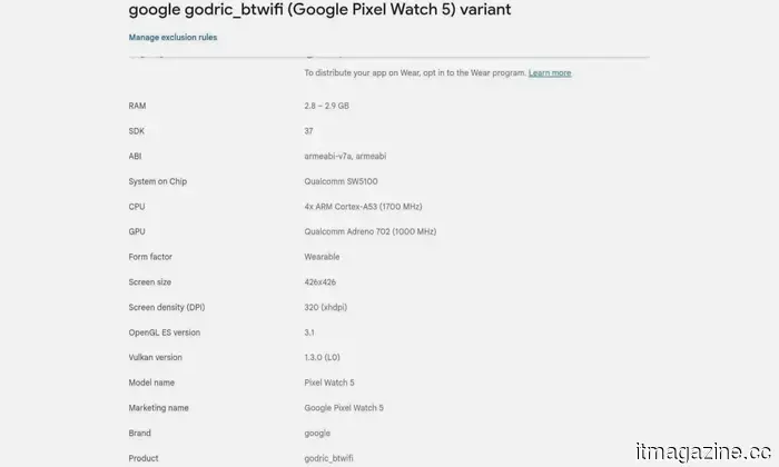 Pixel Watch 5 potrebbe avere più memoria e quasi nient'altro