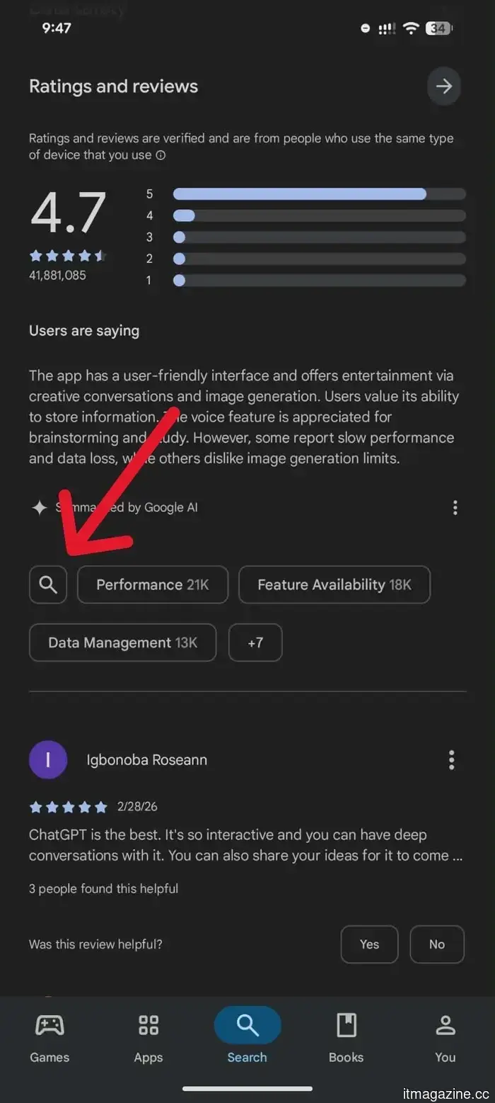 La última solución de Google para la Play Store elimina las reseñas desordenadas de las aplicaciones.
