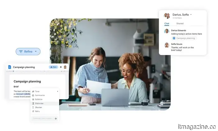 How Google Workspace aids small businesses in scaling with the assistance of an AI co-founder.