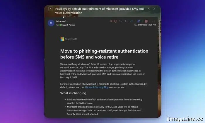 Microsoft is encouraging you to abandon SMS passwords as AI complicates the prevention of phishing attacks.