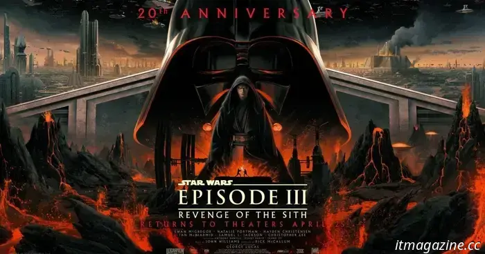 New poster released and tickets now available for the 20th anniversary of Star Wars: Revenge of the Sith.