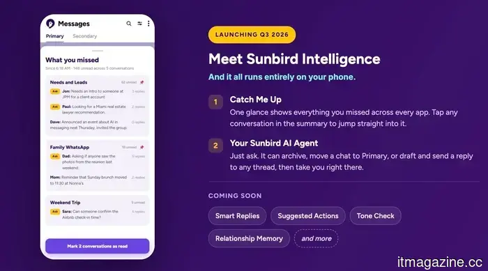 Sunbird reintroduces its iMessage app for Android, three years following a privacy controversy that led to its closure.