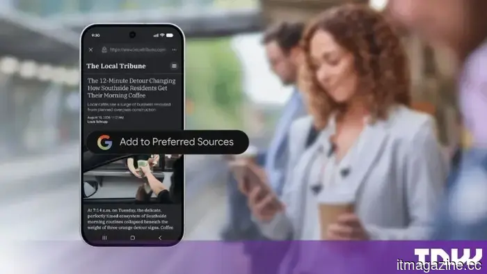Google is encouraging publishers to add a button that allows readers to choose them.