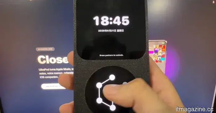 This app transforms your iPhone into a small iPod-like basic phone, complete with a case.