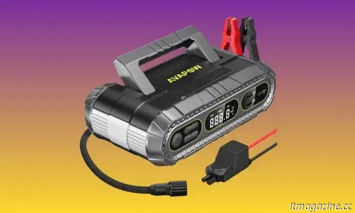 Risparmia il 41% su questo avviatore portatile per auto da 3000 A con ricarica USB rapida.