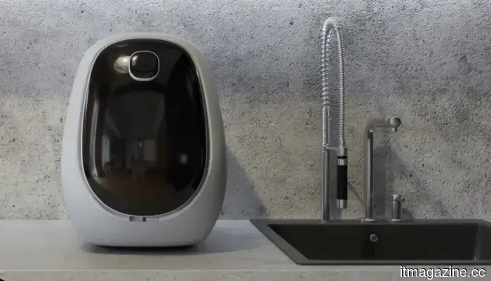 LICURV investigates quick kitchen cleaning featuring a compact dishwasher with a five-second wash cycle.