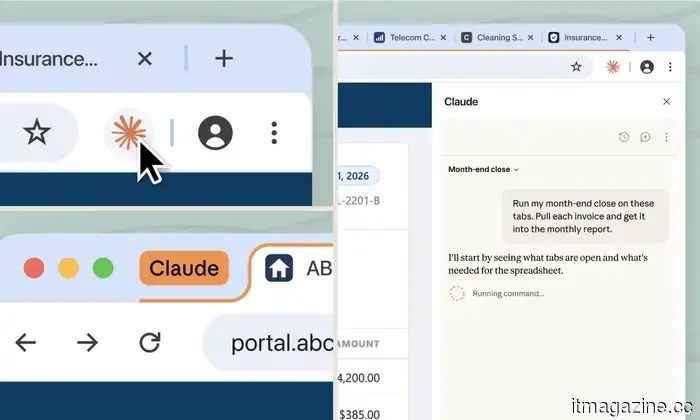 Claude is now able to retrieve data from your browser tabs and continue working on your desktop.