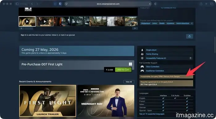 Фанаты Джеймса Бонда отказываются от 007 First Light после того, как IO Interactive применяет классический прием злодея.