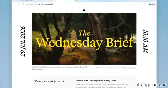 After an extended wait, the Dia browser is at last arriving on Windows.