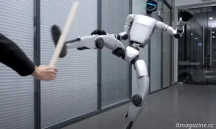 This kung fu robot clip gives the impression that the rebellion has already begun.