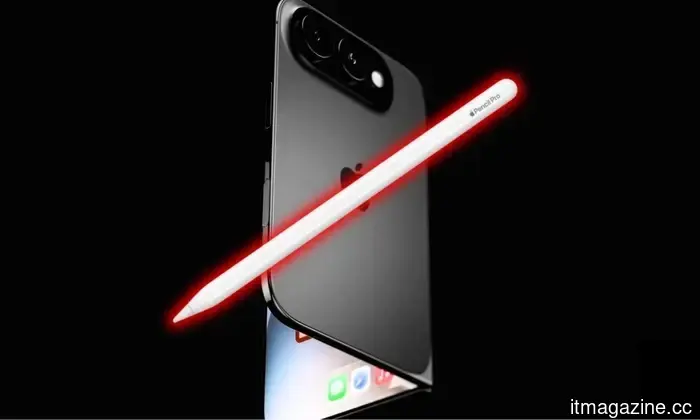 Apple reportedly experimented with a stylus for the foldable iPhone but ultimately decided against it.