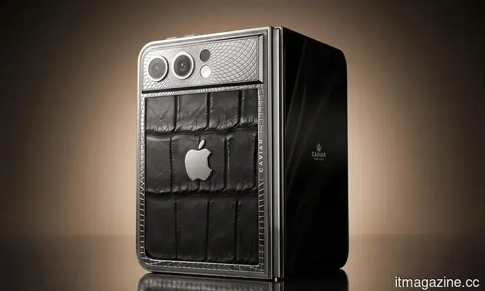 Before Apple, Caviar is showcasing the luxurious foldable iPhone Ultra.