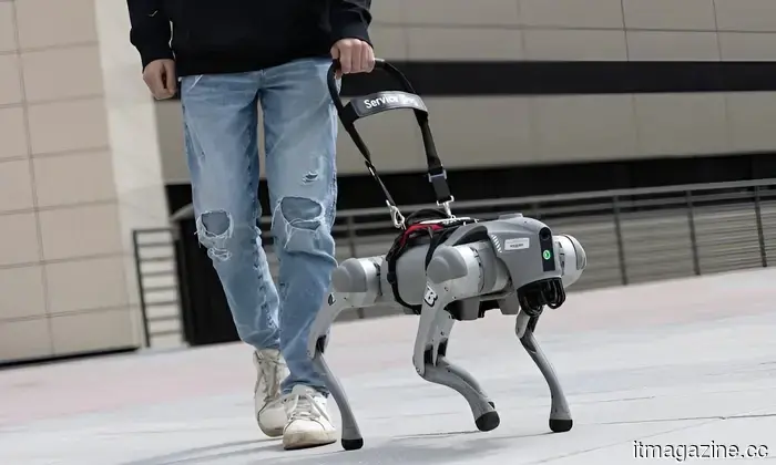 Questo cane robotico parla con la magia di ChatGPT e guida le persone non vedenti.