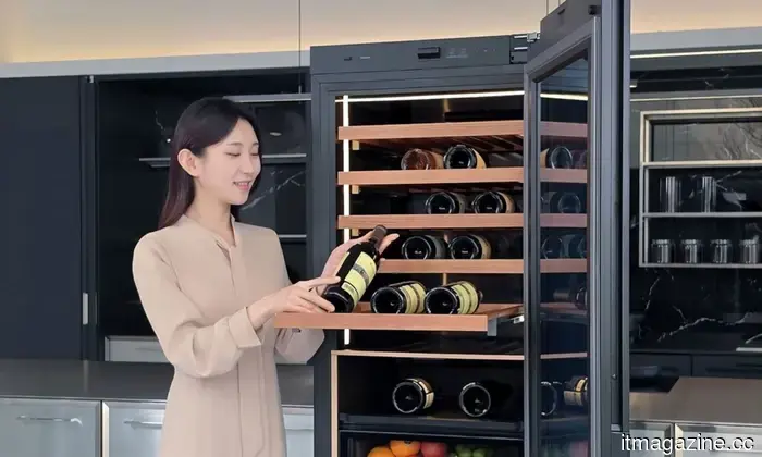 Samsung created an alcohol refrigerator equipped with an AI feature to help manage your exquisite wine collection.