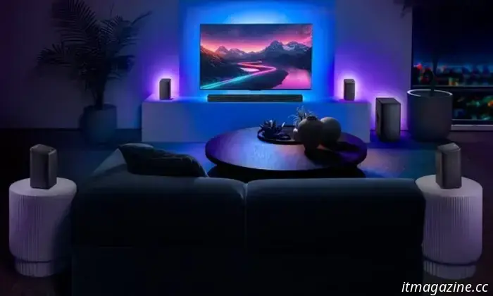 I nuovi altoparlanti Music Studio di Samsung offrono un audio nitido senza stonare con il tuo arredamento.