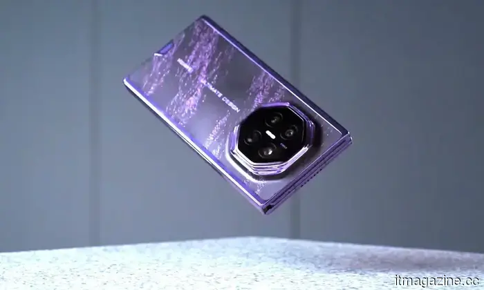 Huawei’s latest competitor to the Galaxy Z TriFold features a double-fold design, has a capacity of 2TB, and is strikingly designed in purple.