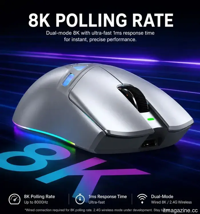 Lenovo's newest enhancements for stylish gaming setups include a metallic Hall effect keyboard and a 59g mouse.