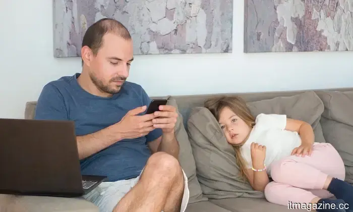 A new study indicates that your child isn't the only one with a phone addiction.