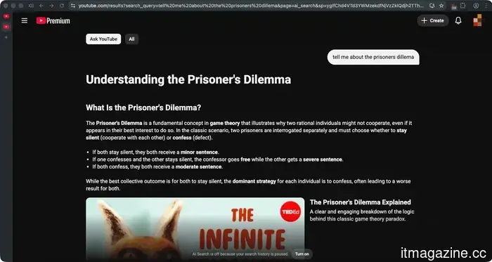 La búsqueda impulsada por IA de YouTube se está implementando en EE. UU. para encontrar videos basados en situaciones que describes.
