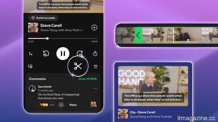 Spotify now enables listeners to clip and share snippets from any podcast.