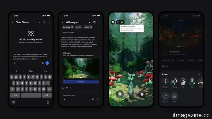 Roblox's AI Build feature aims to simplify game development to the level of sending a text message.