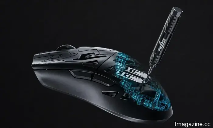 Pwnage's latest gaming mouse allows users to modify the click force and travel distance using a screwdriver.
