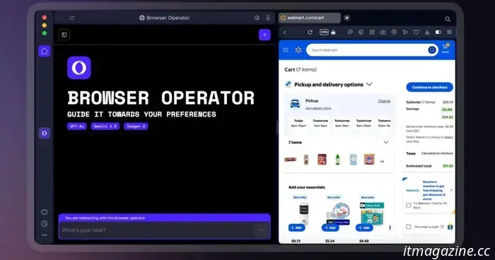 Opera's Operator will reduce your clicks and navigate the web on your behalf.