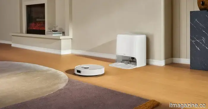 Roborock's latest robot vacuum is able to detach its own mops prior to vacuuming carpets.