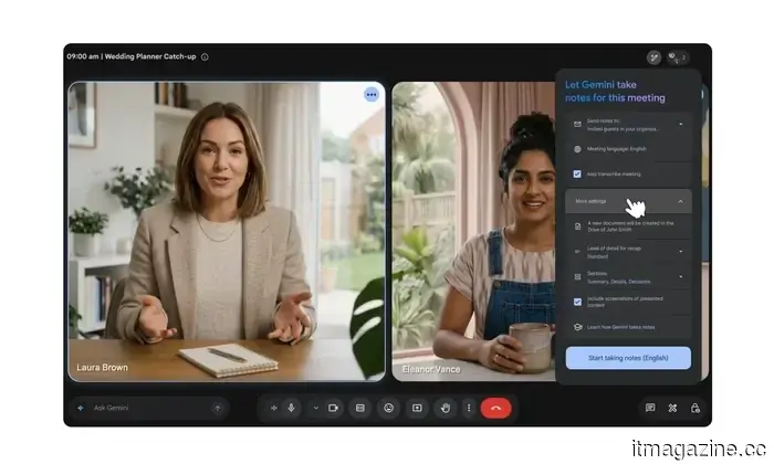 Gemini will now jot down notes for you during Google Meet, provided you pay the minimum $20 AI fee.