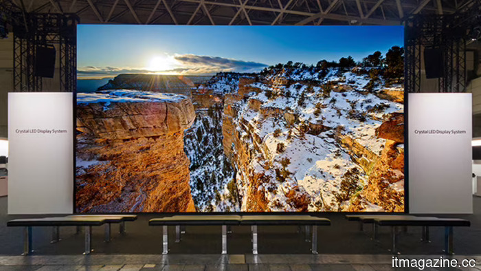 Sony's 135-inch Crystal LED UNIFY is a boardroom screen that can be set up in just one hour.